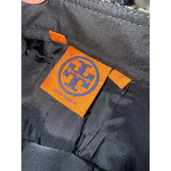 Trina Turk Metallic Tweed Lady Pencil Skirt Black Brown 8 - Picture 4 of 6